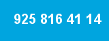 925 816 41 14 925 816 41 14